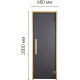 Двері для сауни Tesli Lux Graphite Sateen 70/200