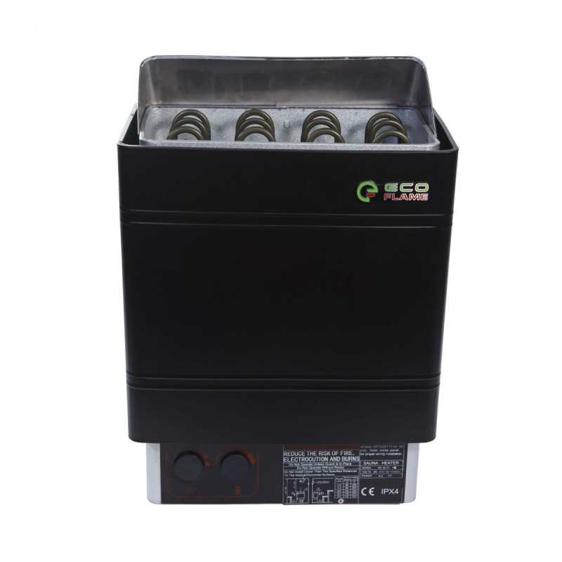 Електрокам'янка для сауни та лазні EcoFlame AMC D 4,5 кВт + пульт CON
