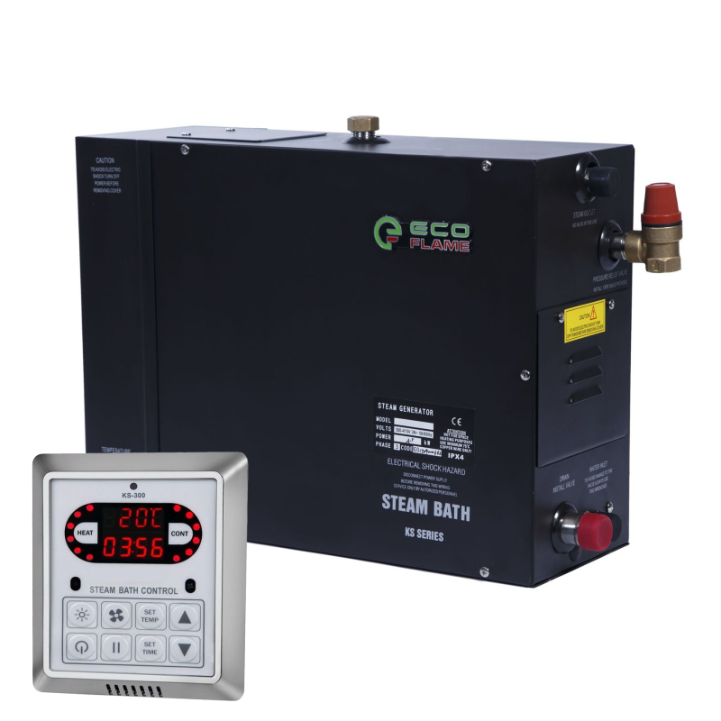 Парогенератор для хамаму - турецької лазні EcoFlame KSB60C 6 кВт з кнопкою