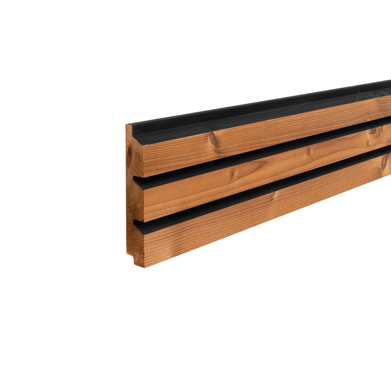 Вагонка термоялина CAR10 26x140 Stripes для фасаду